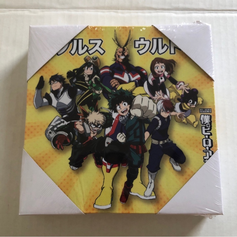 My Hero Academia Group Box Art  6” X 6” New Anime